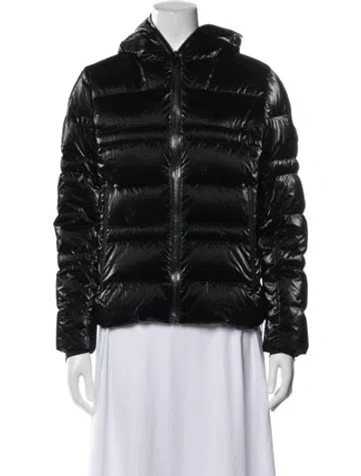 Pre-owned Moncler Nylon Down Jacket In Black
