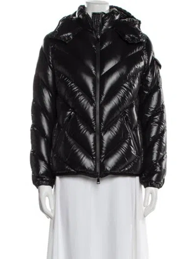 Pre-owned Moncler Nylon Down Jacket In Black