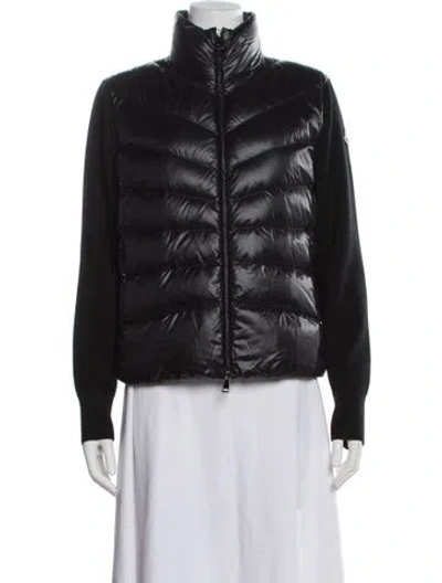 Pre-owned Moncler Nylon Down Jacket In Black