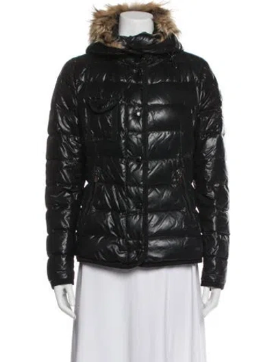 Pre-owned Moncler Nylon Down Jacket In Black