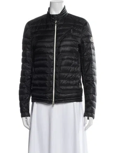 Pre-owned Moncler Nylon Down Jacket In Black