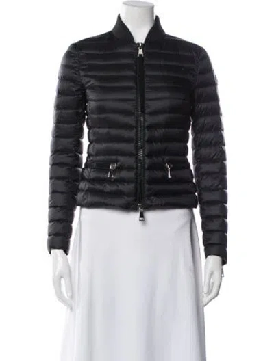 Pre-owned Moncler Nylon Down Jacket In Black