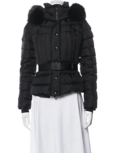 Pre-owned Moncler Nylon Down Jacket In Black