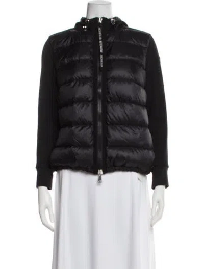 Pre-owned Moncler Nylon Down Jacket In Black