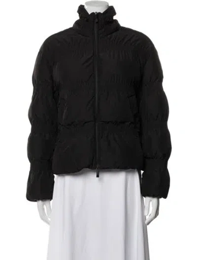 Pre-owned Moncler Nylon Down Jacket In Black