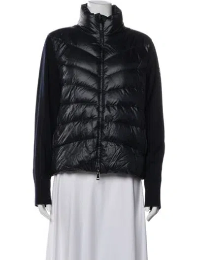 Pre-owned Moncler Nylon Down Jacket In Black