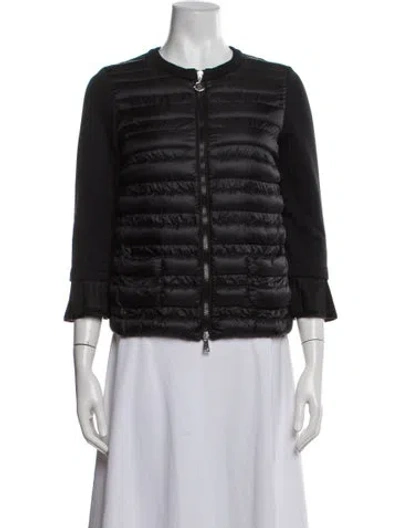 Pre-owned Moncler Nylon Down Jacket In Black