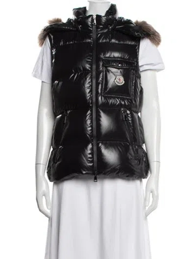 Pre-owned Moncler Nylon Down Jacket In Black
