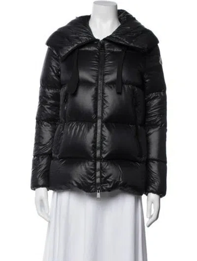 Pre-owned Moncler Nylon Down Jacket In Black