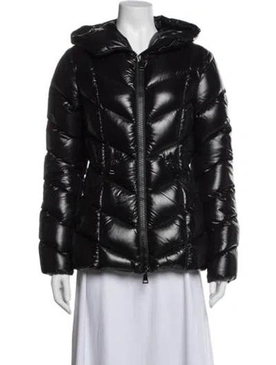 Pre-owned Moncler Nylon Down Jacket In Black