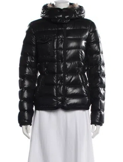 Pre-owned Moncler Nylon Down Jacket In Black