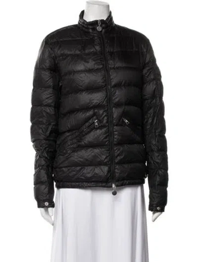 Pre-owned Moncler Nylon Down Jacket In Black