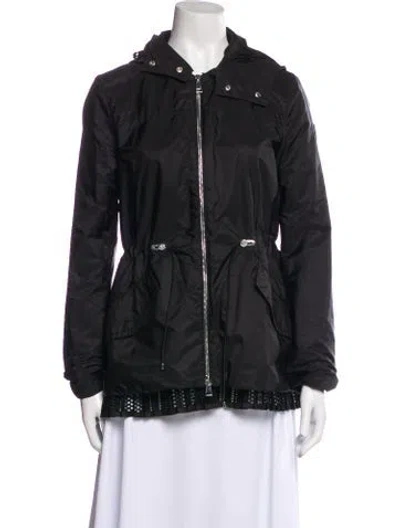 Pre-owned Moncler Nylon Down Jacket In Blue