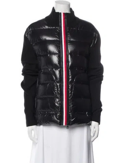 Pre-owned Moncler Nylon Down Jacket In Blue