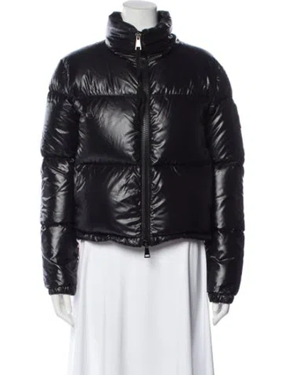 Pre-owned Moncler Nylon Down Jacket In Blue