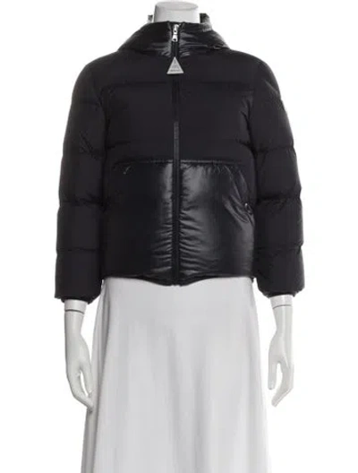 Pre-owned Moncler Nylon Down Jacket In Blue