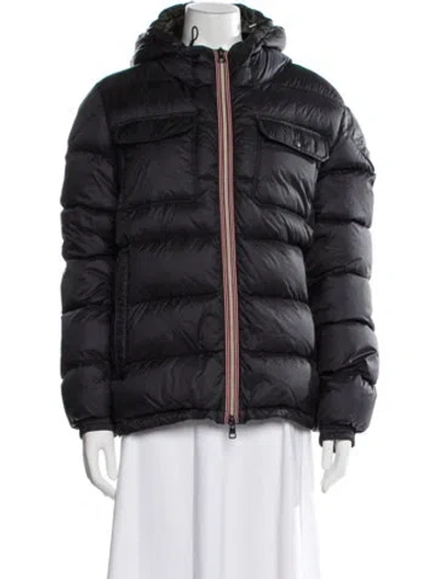 Pre-owned Moncler Nylon Down Jacket In Blue