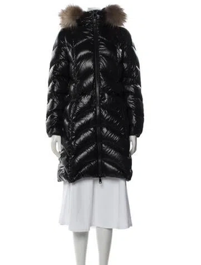 Pre-owned Moncler Nylon Down Jacket In Blue