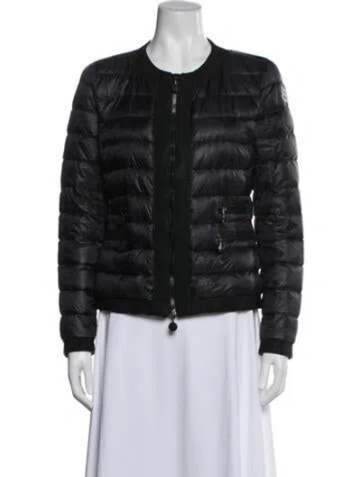 Pre-owned Moncler Nylon Down Jacket In Blue