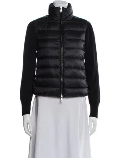Pre-owned Moncler Nylon Down Jacket In Blue