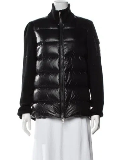 Pre-owned Moncler Nylon Down Jacket In Blue