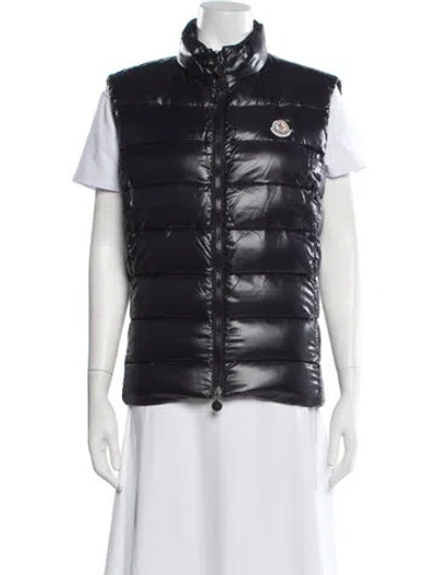 Pre-owned Moncler Nylon Down Jacket In Blue