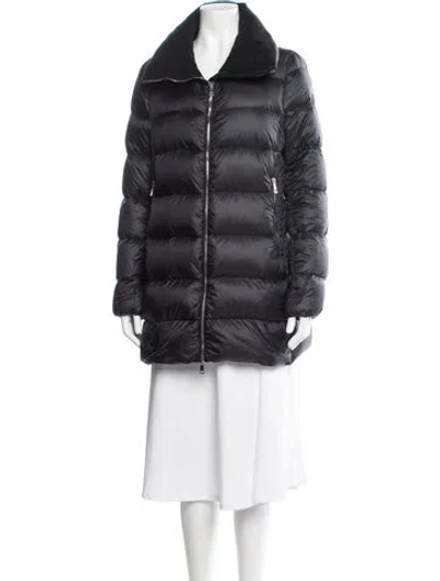 Pre-owned Moncler Nylon Down Jacket In Blue