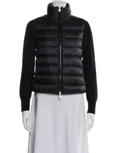 Pre-owned Moncler Nylon Down Jacket In Blue
