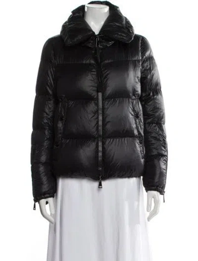 Pre-owned Moncler Nylon Down Jacket In Blue