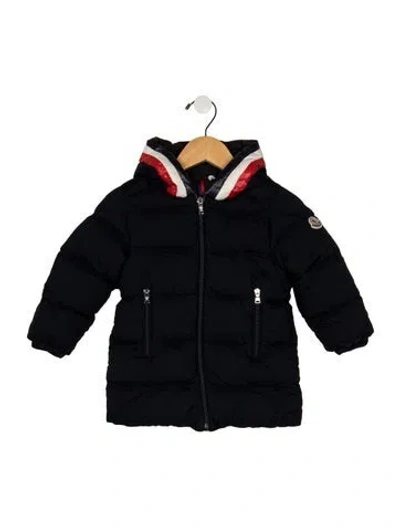 Pre-owned Moncler Babies' Nylon Down Jacket In Blue