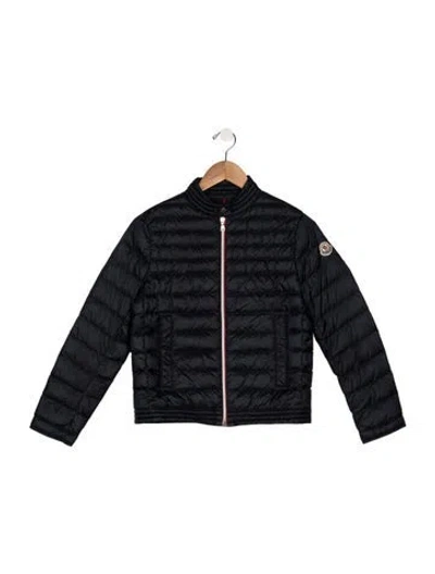 Pre-owned Moncler Kids' Nylon Down Jacket In Blue