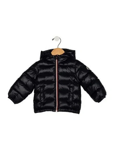 Pre-owned Moncler Babies' Nylon Down Jacket In Blue