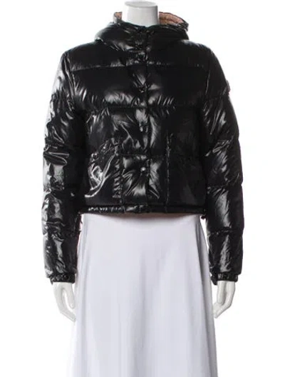 Pre-owned Moncler Nylon Down Jacket In Brown