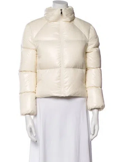 Pre-owned Moncler Kids' Nylon Down Jacket Girls In Neutrals