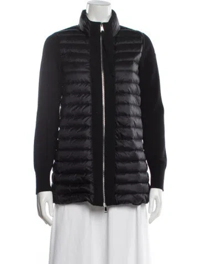 Pre-owned Moncler Nylon Down Jacket In Gray