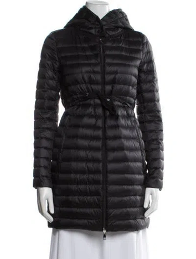 Pre-owned Moncler Nylon Down Jacket In Gray