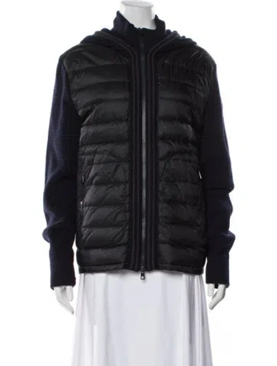 Pre-owned Moncler Nylon Down Jacket In Gray