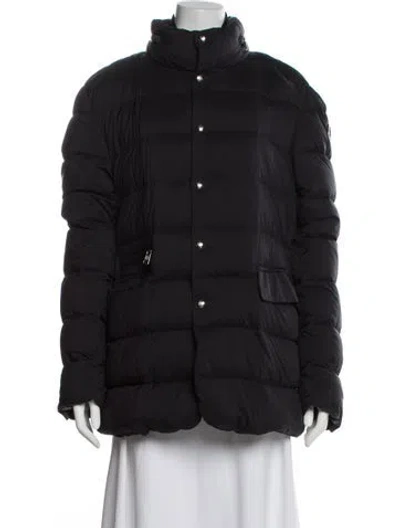 Pre-owned Moncler Nylon Down Jacket In Gray