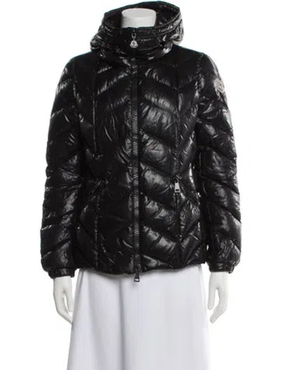 Pre-owned Moncler Nylon Down Jacket In Gray