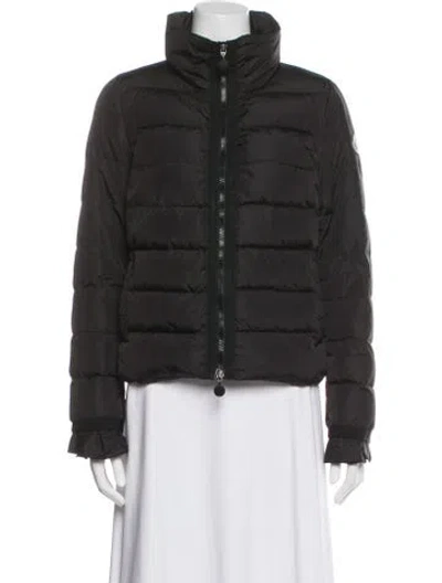 Pre-owned Moncler Nylon Down Jacket In Gray
