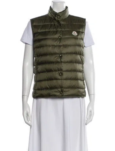 Pre-owned Moncler Nylon Down Jacket In Green