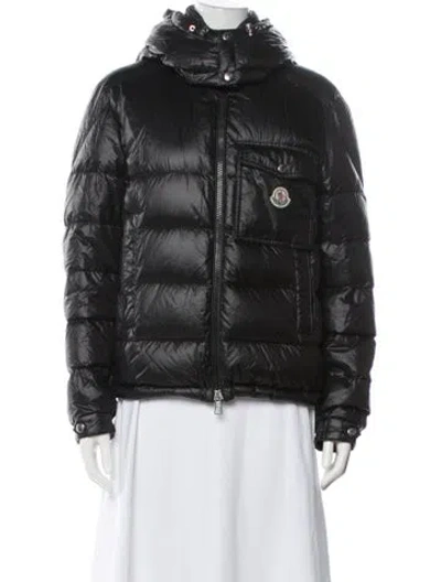 Pre-owned Moncler Nylon Down Jacket In Green