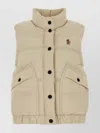 Moncler Grenoble Ivory Nylon Baise Down Jacket In Neutral