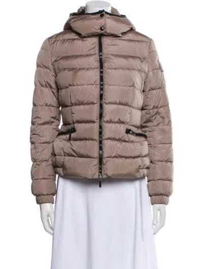 Pre-owned Moncler Nylon Down Jacket In Neutral