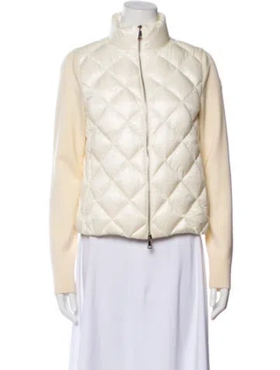 Pre-owned Moncler Nylon Down Jacket In Neutral