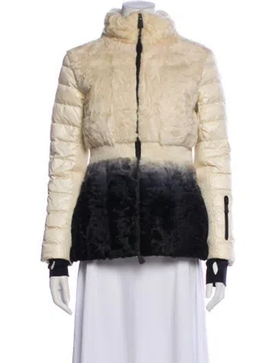 Pre-owned Moncler Nylon Down Jacket In Neutral