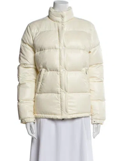 Pre-owned Moncler Nylon Down Jacket In Neutral