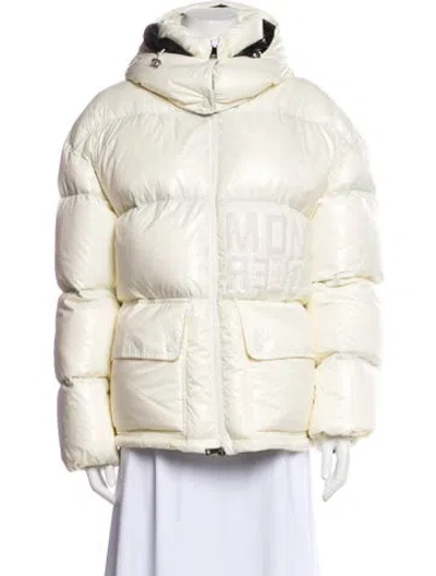 Pre-owned Moncler Nylon Down Jacket In Neutral