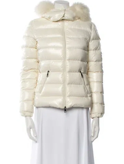 Pre-owned Moncler Nylon Down Jacket In Neutral