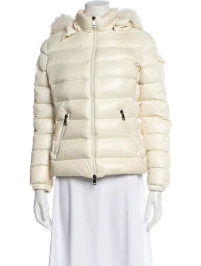 Pre-owned Moncler Nylon Down Jacket In Neutral